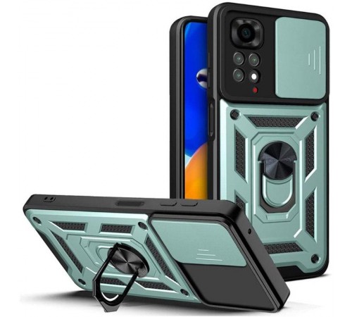 Чохол Ummi Camshield Serge Ring для Xiaomi Redmi Note 11 (Global) / Note 11S Зелений