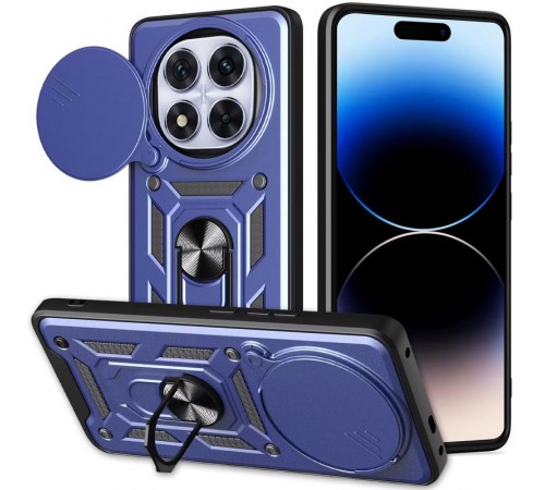 Чохол Ummi Camshield Serge Ring для Xiaomi Redmi Note 14 Pro 5G / Poco X7 Синій Чохол Ummi Camshield Serge Ring для Xiaomi Redmi Note 14 Pro 5G / Poco X7 Синій