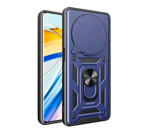 Чохол Ummi Camshield Serge Ring для Xiaomi Redmi Note 14 Pro 5G / Poco X7 Синій Чохол Ummi Camshield Serge Ring для Xiaomi Redmi Note 14 Pro 5G / Poco X7 Синій