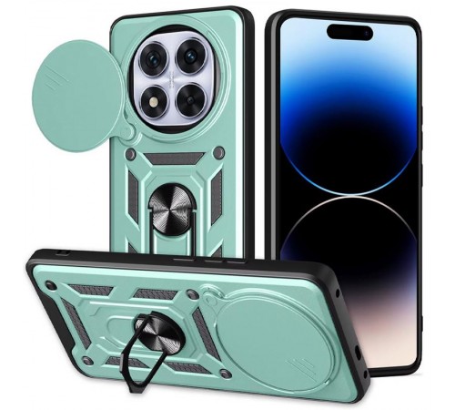 Чохол Ummi Camshield Serge Ring для Xiaomi Redmi Note 14 Pro 5G / Poco X7 Зелений Чохол Ummi Camshield Serge Ring для Xiaomi Redmi Note 14 Pro 5G / Poco X7 Зелений