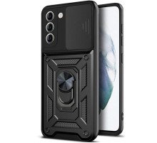 Чохол Ummi Camshield Serge Ring для Samsung Galaxy S21 FE Чорний