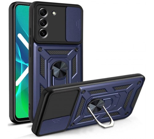 Чохол Ummi Camshield Serge Ring для Samsung Galaxy S21+ Синій