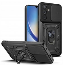 Чохол Ummi Camshield Serge Ring для Samsung Galaxy S24 FE Чорний