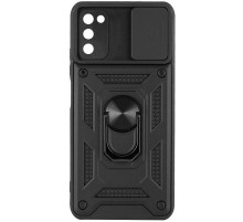 Чохол Ummi Camshield Serge Ring для Samsung Galaxy A03s Чорний