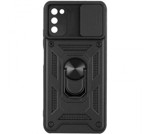 Чохол Ummi Camshield Serge Ring для Samsung Galaxy A03s Чорний