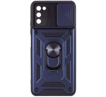 Чохол Ummi Camshield Serge Ring для Samsung Galaxy A03s Синій