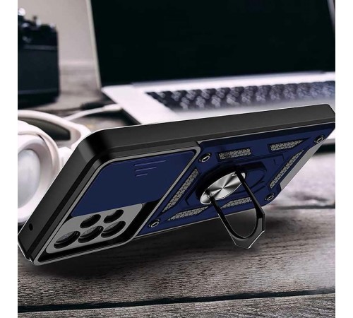 Чохол Ummi Camshield Serge Ring для Samsung Galaxy A72 4G / A72 5G Синій Чохол Ummi Camshield Serge Ring для Samsung Galaxy A72 4G / A72 5G Синій