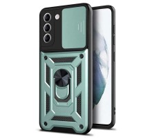 Чохол Ummi Camshield Serge Ring для Samsung Galaxy S22 Зелений