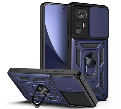 Чохол Ummi Camshield Serge Ring для Xiaomi 12 Lite Синій Чохол Ummi Camshield Serge Ring для Xiaomi 12 Lite Синій