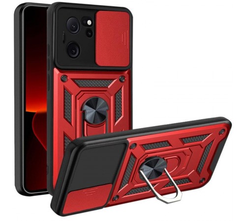 Чохол Ummi Camshield Serge Ring для Xiaomi 13T / 13T Pro Червоний Чохол Ummi Camshield Serge Ring для Xiaomi 13T / 13T Pro Червоний