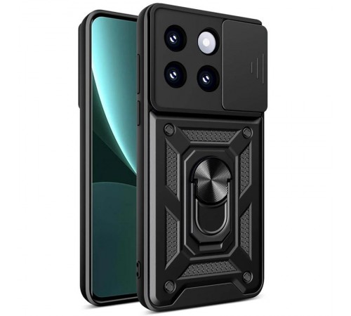Чохол Ummi Camshield Serge Ring для Xiaomi 14 Pro Чорний Чохол Ummi Camshield Serge Ring для Xiaomi 14 Pro Чорний