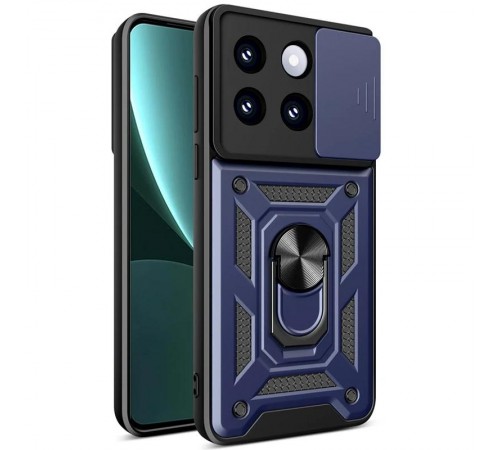 Чохол Ummi Camshield Serge Ring для Xiaomi 14 Pro Синій Чохол Ummi Camshield Serge Ring для Xiaomi 14 Pro Синій