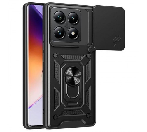 Чохол Ummi Camshield Serge Ring для Xiaomi 14T Чорний Чохол Ummi Camshield Serge Ring для Xiaomi 14T Чорний