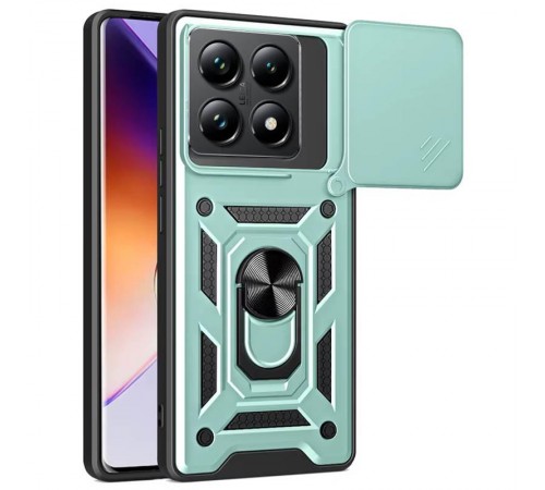 Чохол Ummi Camshield Serge Ring для Xiaomi 14T Pro Зелений Чохол Ummi Camshield Serge Ring для Xiaomi 14T Pro Зелений