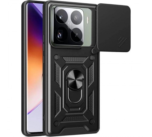 Чохол Ummi Camshield Serge Ring для Xiaomi 15 Pro Чорний Чохол Ummi Camshield Serge Ring для Xiaomi 15 Pro Чорний