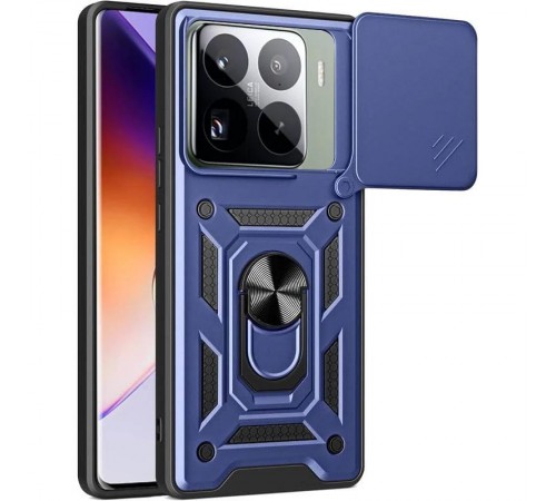 Чохол Ummi Camshield Serge Ring для Xiaomi 15 Pro Синій Чохол Ummi Camshield Serge Ring для Xiaomi 15 Pro Синій