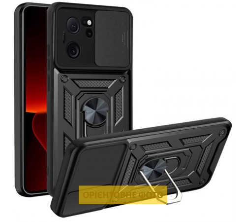 Чохол Ummi Camshield Serge Ring для Xiaomi Poco C40 Чорний / Black