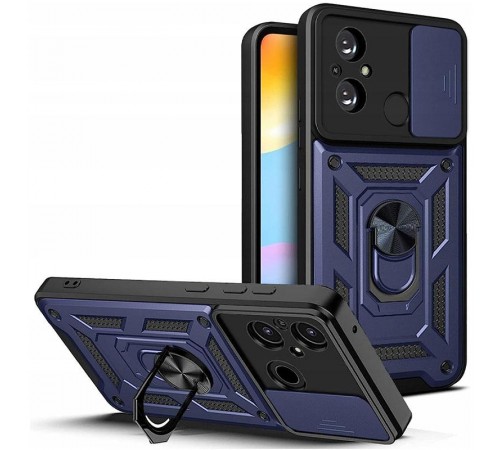 Чохол Ummi Camshield Serge Ring для Xiaomi Redmi 12C Синій Чохол Ummi Camshield Serge Ring для Xiaomi Redmi 12C Синій