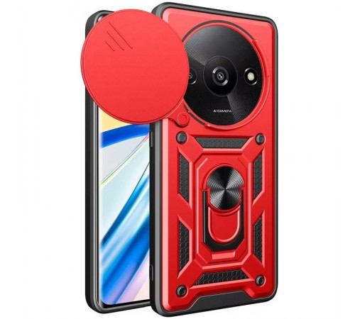 Чохол Ummi Camshield Serge Ring для Xiaomi Redmi A3 / A3x Червоний Чохол Ummi Camshield Serge Ring для Xiaomi Redmi A3 / A3x Червоний