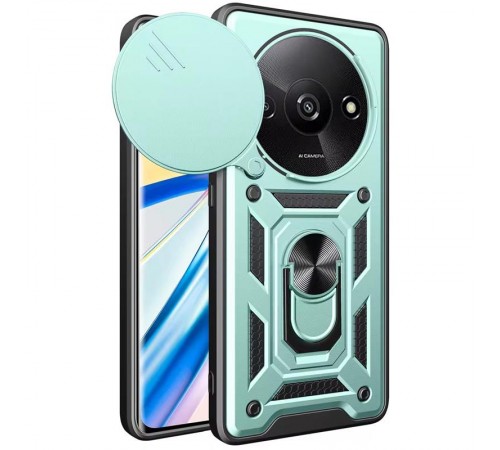 Чохол Ummi Camshield Serge Ring для Xiaomi Redmi A3 / A3x Зелений Чохол Ummi Camshield Serge Ring для Xiaomi Redmi A3 / A3x Зелений