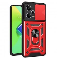 Чохол Ummi Camshield Serge Ring для Xiaomi Redmi Note 12 Pro+ 5G Червоний