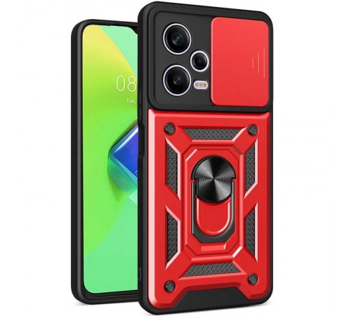 Чохол Ummi Camshield Serge Ring для Xiaomi Redmi Note 12 Pro+ 5G Червоний Чохол Ummi Camshield Serge Ring для Xiaomi Redmi Note 12 Pro+ 5G Червоний