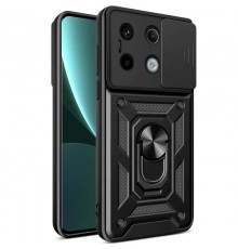 Чохол Ummi Camshield Serge Ring для Xiaomi Redmi Note 13 Pro 4G / 14s / Poco M6 Pro 4G Чорний