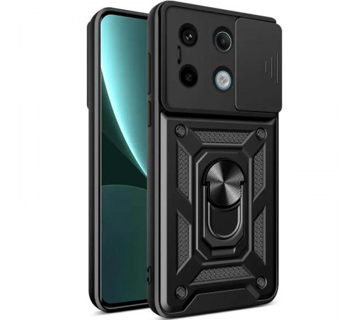 Чохол Ummi Camshield Serge Ring для Xiaomi Redmi Note 13 Pro 4G / 14s / Poco M6 Pro 4G Чорний Чохол Ummi Camshield Serge Ring для Xiaomi Redmi Note 13 Pro 4G / 14s / Poco M6 Pro 4G Чорний