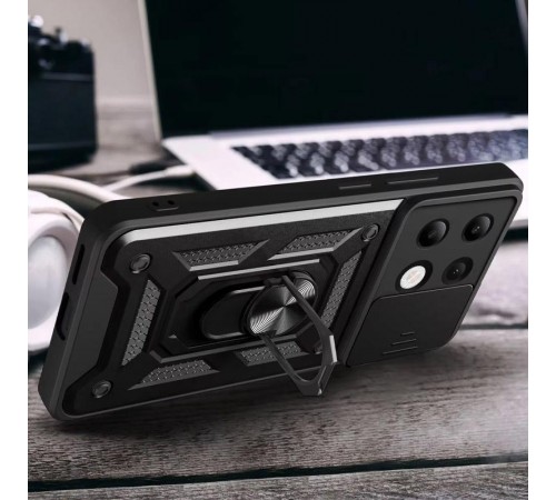 Чохол Ummi Camshield Serge Ring для Xiaomi Redmi Note 13 Pro 4G / 14s / Poco M6 Pro 4G Чорний Чохол Ummi Camshield Serge Ring для Xiaomi Redmi Note 13 Pro 4G / 14s / Poco M6 Pro 4G Чорний