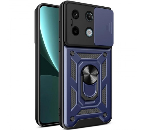 Чохол Ummi Camshield Serge Ring для Xiaomi Redmi Note 13 Pro 4G / 14s / Poco M6 Pro 4G Синій Чохол Ummi Camshield Serge Ring для Xiaomi Redmi Note 13 Pro 4G / 14s / Poco M6 Pro 4G Синій