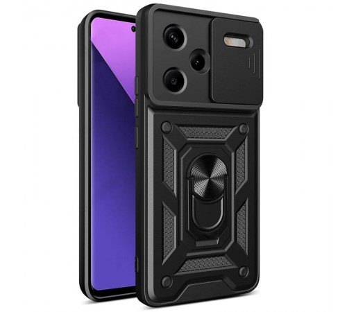 Чохол Ummi Camshield Serge Ring для Xiaomi Redmi Note 13 Pro+ Чорний Чохол Ummi Camshield Serge Ring для Xiaomi Redmi Note 13 Pro+ Чорний