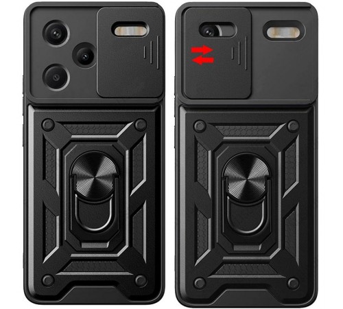 Чохол Ummi Camshield Serge Ring для Xiaomi Redmi Note 13 Pro+ Чорний Чохол Ummi Camshield Serge Ring для Xiaomi Redmi Note 13 Pro+ Чорний