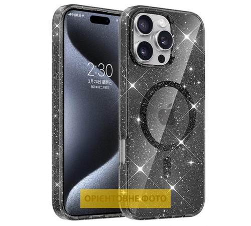 Чохол TPU Eclipse Sparkle (MagFit) для Apple iPhone 17 Air (6.5") Black Чохол TPU Eclipse Sparkle (MagFit) для Apple iPhone 17 Air (6.5") Black