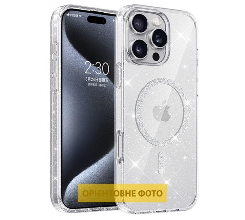 Чохол TPU Eclipse Sparkle (MagFit) для Apple iPhone 17 Pro (6.3") Clear Чохол TPU Eclipse Sparkle (MagFit) для Apple iPhone 17 Pro (6.3") Clear