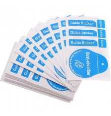 Стикеры (3+1) для поклейки захисного скло (упаковка 200 шт.) Синій