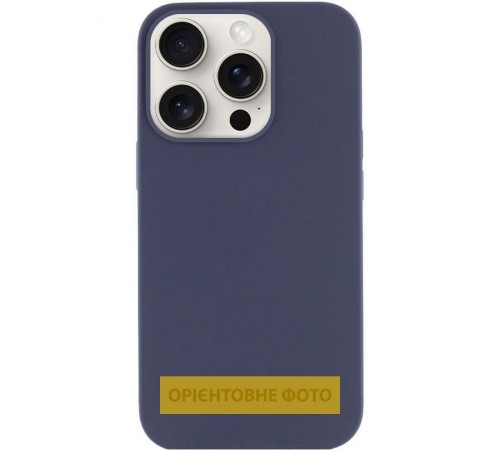 Чохол Silicone Case Full Protective (AA) NO LOGO для Apple iPhone 17 (6.3") Темно-синій / Midnight blue