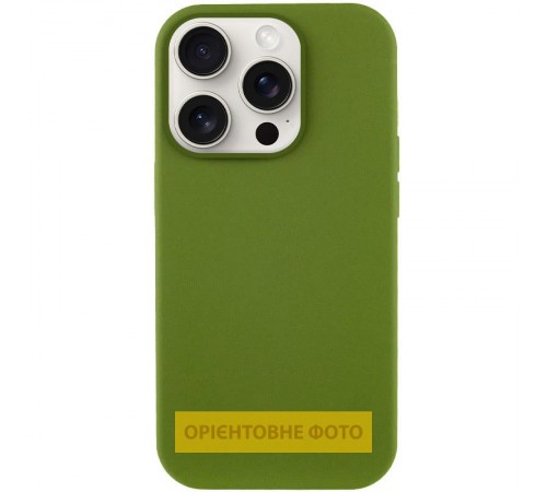 Чохол Silicone Case Full Protective (AA) NO LOGO для Apple iPhone 17 (6.3") Зелений / Dark Olive