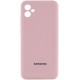 Чохол Silicone Cover Lakshmi Full Camera (AA) with logo для Samsung Galaxy A07 Рожевий / Pink Sand