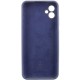 Чохол Silicone Cover Lakshmi Full Camera (AA) with logo для Samsung Galaxy A07 Синій / Midnight blue