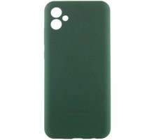 Чохол Silicone Cover Lakshmi Full Camera (AA) with logo для Samsung Galaxy A07 Зелений / Dark green