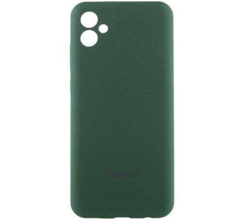 Чохол Silicone Cover Lakshmi Full Camera (AA) with logo для Samsung Galaxy A07 Зелений / Dark green Чохол Silicone Cover Lakshmi Full Camera (AA) with logo для Samsung Galaxy A07 Зелений / Dark green