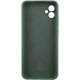Чохол Silicone Cover Lakshmi Full Camera (AA) with logo для Samsung Galaxy A07 Зелений / Dark green