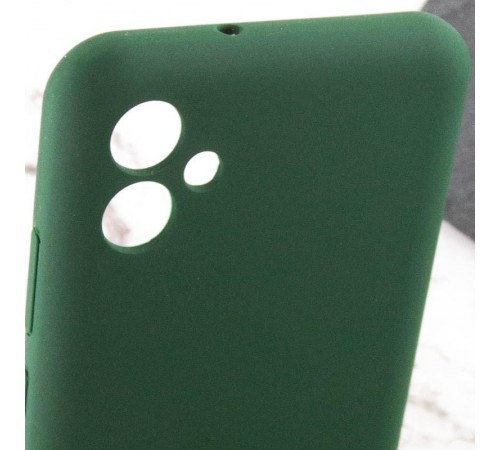 Чохол Silicone Cover Lakshmi Full Camera (AA) with logo для Samsung Galaxy A07 Зелений / Dark green Чохол Silicone Cover Lakshmi Full Camera (AA) with logo для Samsung Galaxy A07 Зелений / Dark green