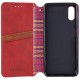 Шкіряний чохол-книжка GETMAN Cubic (PU) для Apple iPhone X / XS (5.8") Червоний