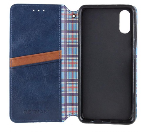 Шкіряний чохол-книжка GETMAN Cubic (PU) для Apple iPhone X / XS (5.8") Синій Шкіряний чохол-книжка GETMAN Cubic (PU) для Apple iPhone X / XS (5.8") Синій