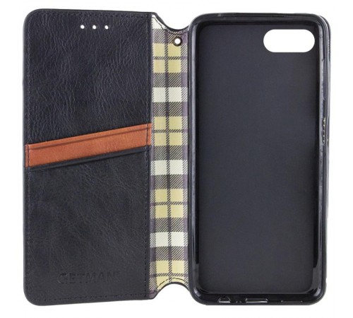 Шкіряний чохол-книжка GETMAN Cubic (PU) для Apple iPhone 7 / 8 / SE (2020) (4.7") Чорний Шкіряний чохол-книжка GETMAN Cubic (PU) для Apple iPhone 7 / 8 / SE (2020) (4.7") Чорний