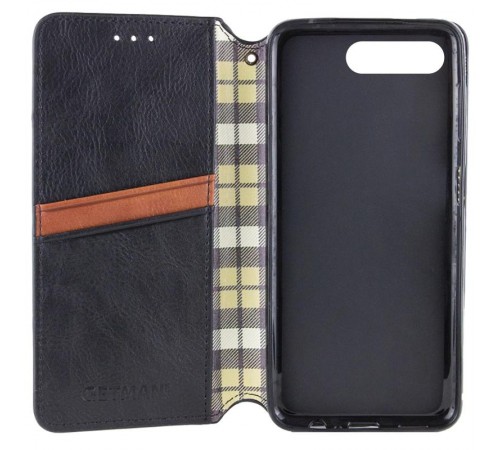 Шкіряний чохол-книжка GETMAN Cubic (PU) для Apple iPhone 7 plus / 8 plus (5.5") Чорний