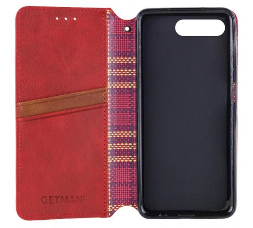 Шкіряний чохол-книжка GETMAN Cubic (PU) для Apple iPhone 7 plus / 8 plus (5.5") Червоний
