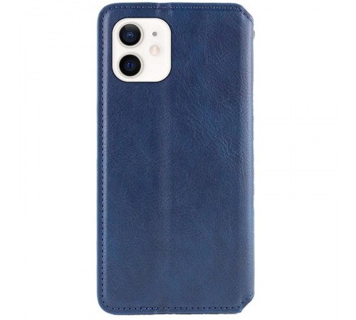 Шкіряний чохол-книжка GETMAN Cubic (PU) для Apple iPhone 11 (6.1") Синій Шкіряний чохол-книжка GETMAN Cubic (PU) для Apple iPhone 11 (6.1") Синій