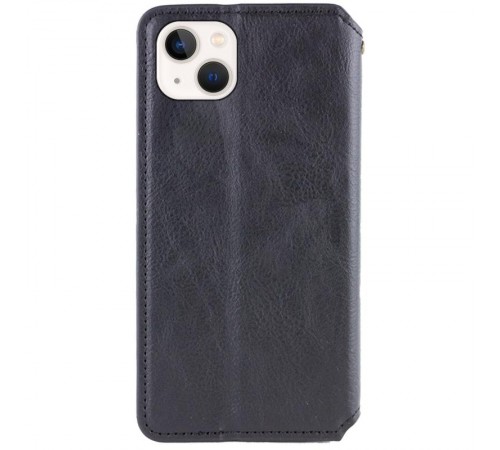 Шкіряний чохол-книжка GETMAN Cubic (PU) для Apple iPhone 13 (6.1") Чорний Шкіряний чохол-книжка GETMAN Cubic (PU) для Apple iPhone 13 (6.1") Чорний